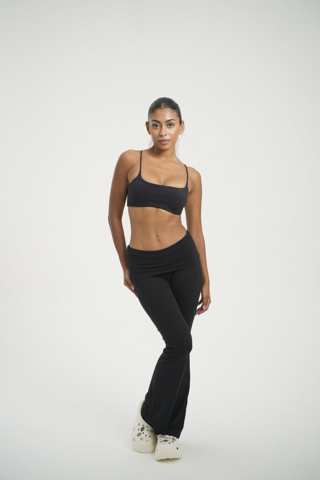 Fold Over Flare Pant - Kitty Activewear