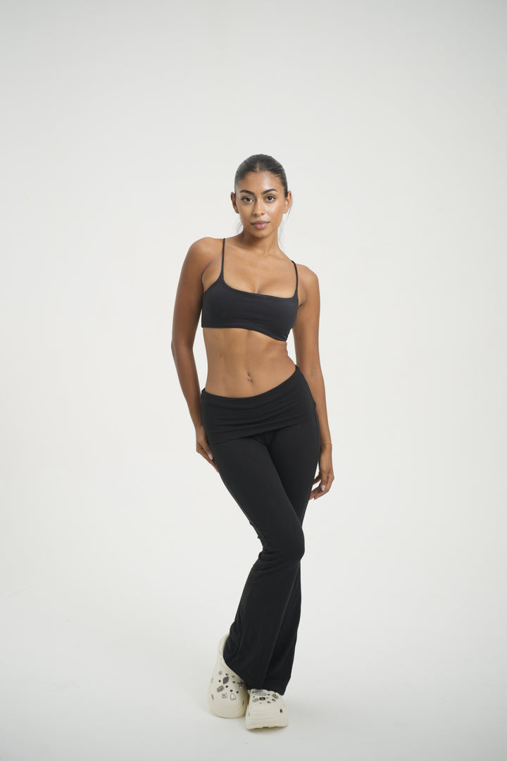 Fold Over Flare Pant - Kitty Activewear