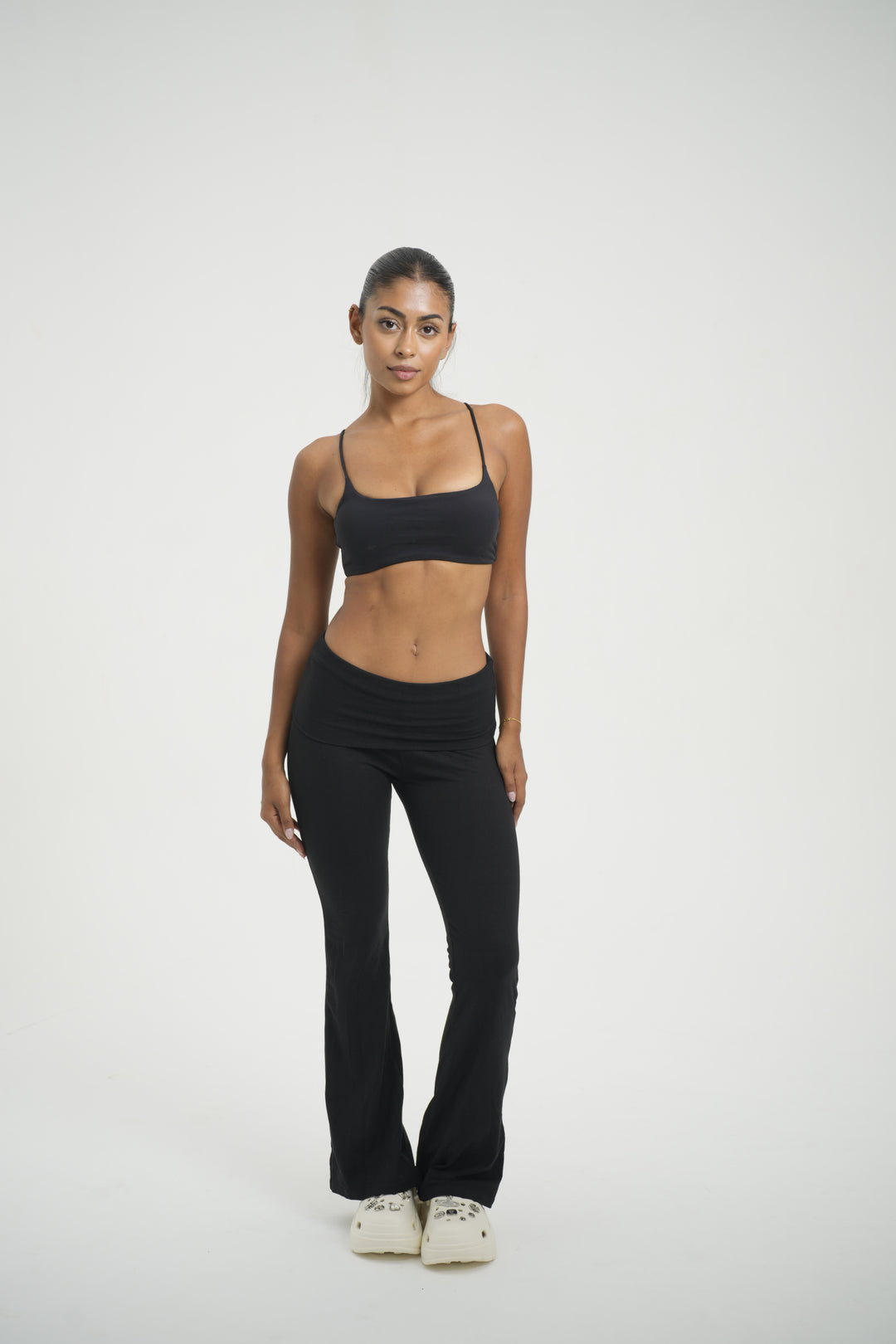 Fold Over Flare Pant - Kitty Activewear