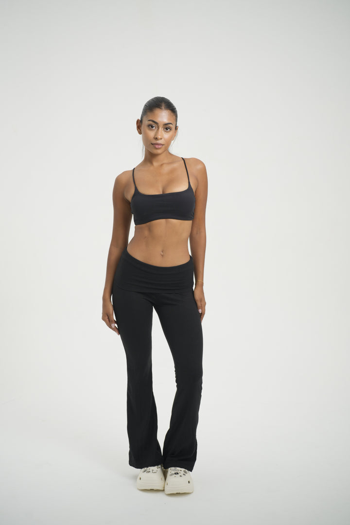 Fold Over Flare Pant - Kitty Activewear