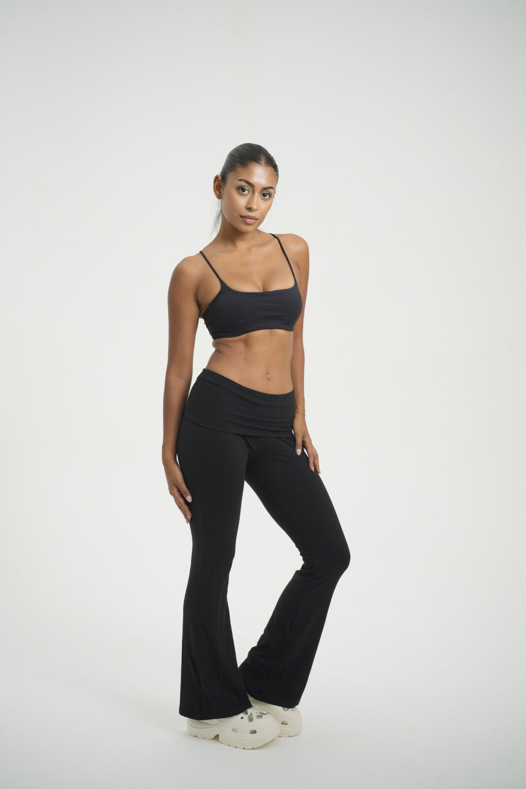 Fold Over Flare Pant - Kitty Activewear