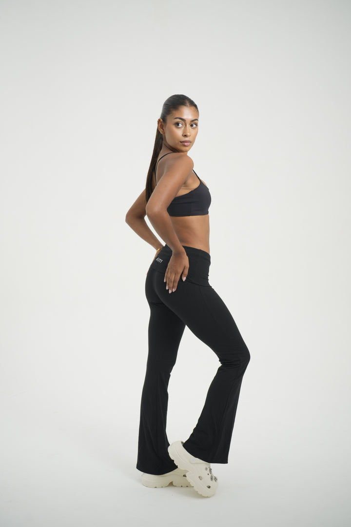 Fold Over Flare Pant - Kitty Activewear