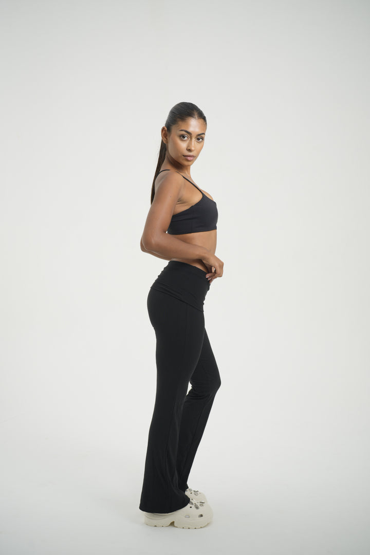 Fold Over Flare Pant - Kitty Activewear