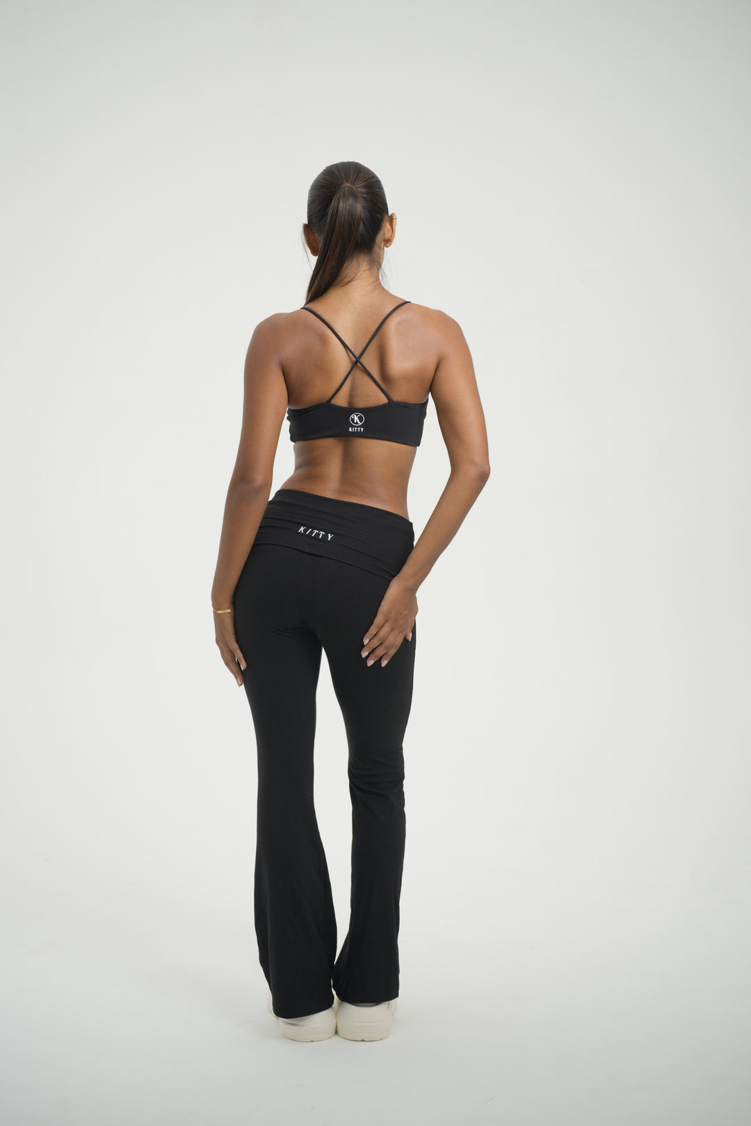Fold Over Flare Pant - Kitty Activewear