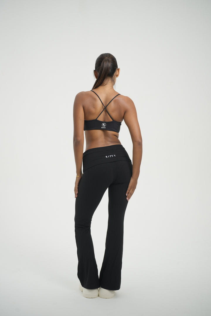 Fold Over Flare Pant - Kitty Activewear
