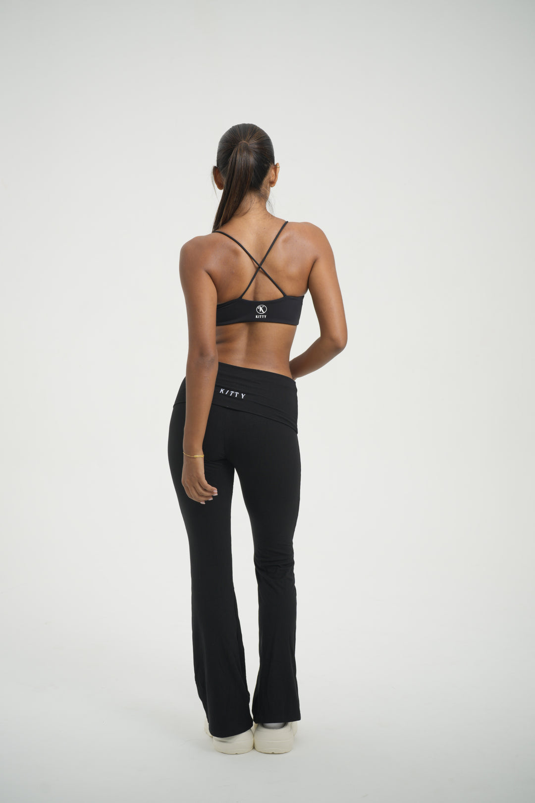 Fold Over Flare Pant - Kitty Activewear