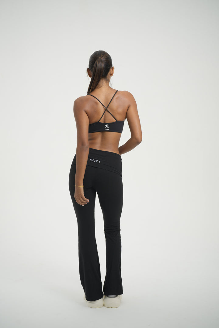 Fold Over Flare Pant - Kitty Activewear