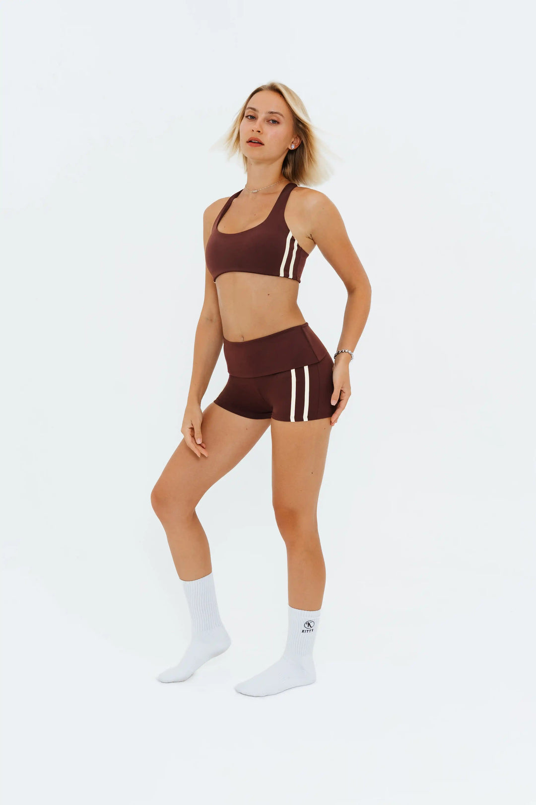 Contrast Foldover Short Kitty Activewear